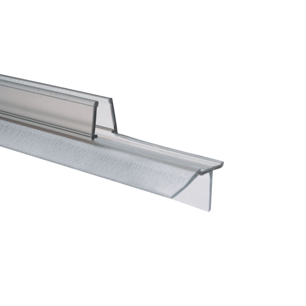 Wasserabweisprofil 'Davita' transparent 100 cm, für 8 mm Glas, Kunststoff