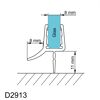 Dichtungsprofil für 8 mm Glas