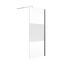 Verkleinertes Bild von Walk In Dusche 'MasterClass M6' teilgerahmt, halbtransparent, Chromoptik, 120 x 200 cm