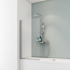 Verkleinertes Bild von Badewannenfaltwand 'Komfort' teilgerahmt, aluminiumfarben, 70 x 130 cm, 1-teilig