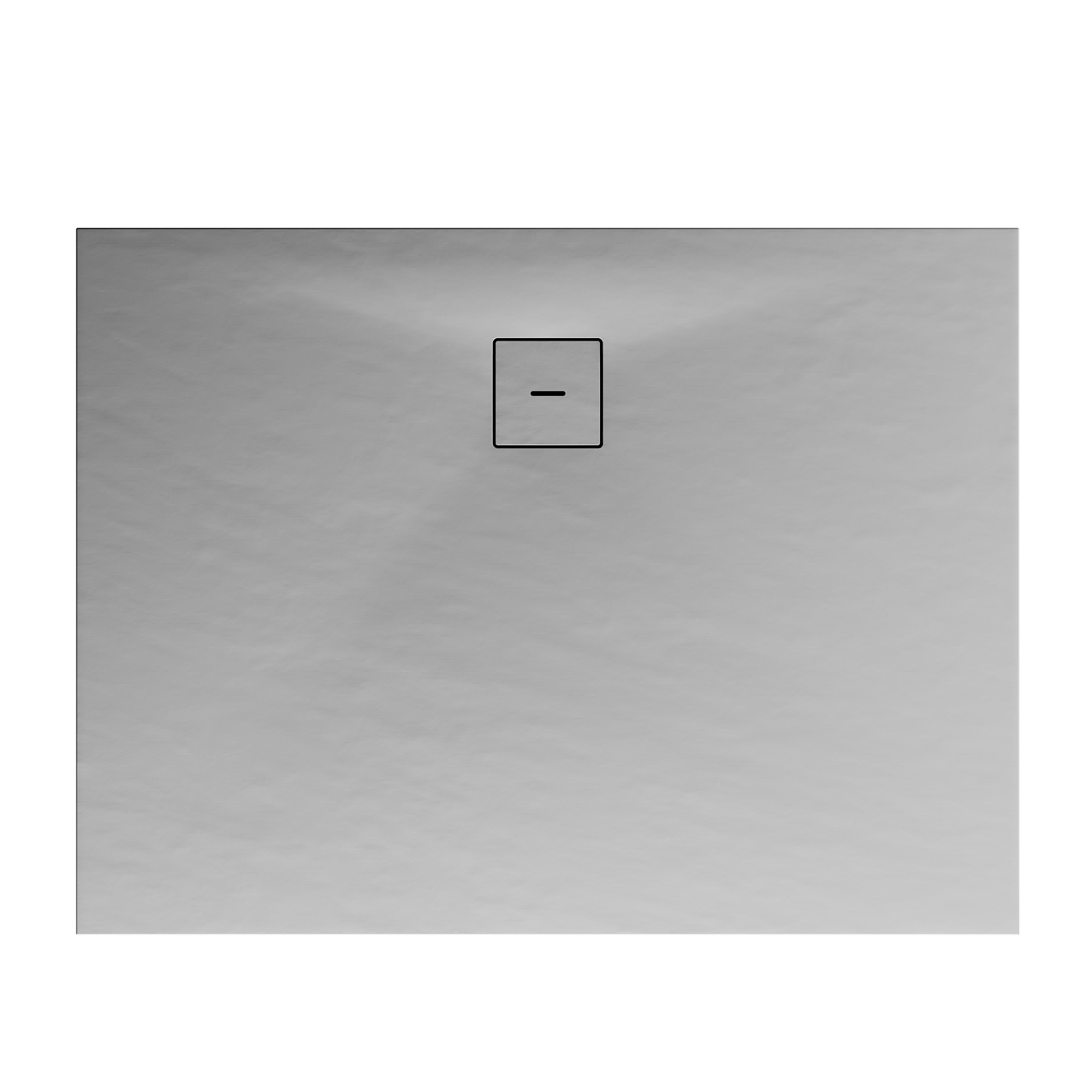 Duschwanne, Mineralguss, flach, grau, rechteckig, 100 x 80 x 4 cm + product picture