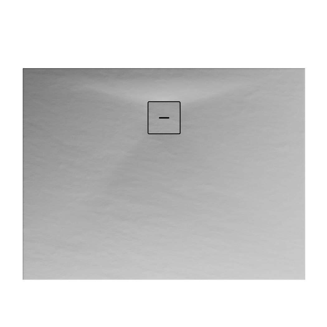 Duschfläche DWMineralgussSteinEPRechte80x100GrauAbl