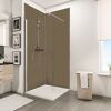 Duschrückwand-Set 'DecoDesign' taupe, 90 x 210 cm, 5-teilig