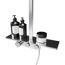 Duschkopf mit Ablage, Shampoo, Bodylotion und Creme