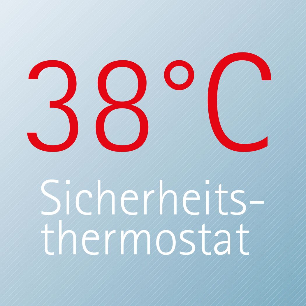 Sicherheitsthermostat mit 38 Grad Celsius