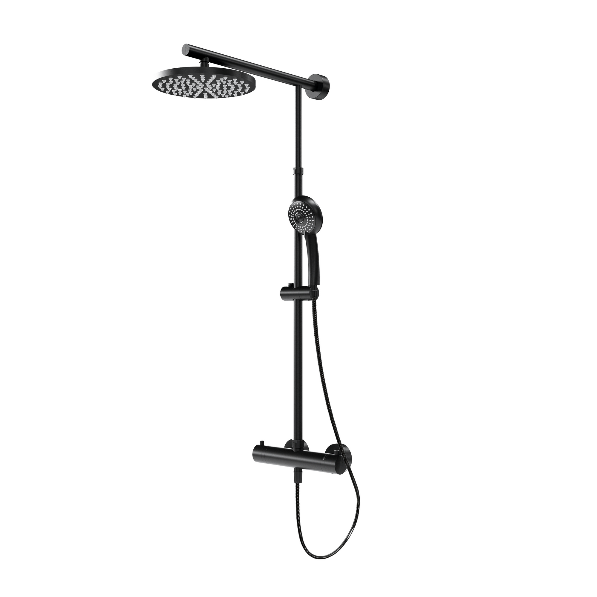 Duschsäule mit Thermostat 'DuschMaster Rain Classic Black Style ...