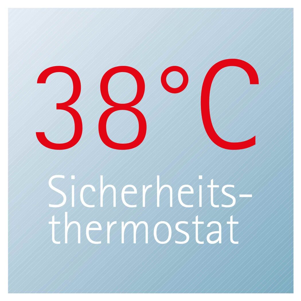 Sicherheitsthermostat mit 38 Grad Celsius