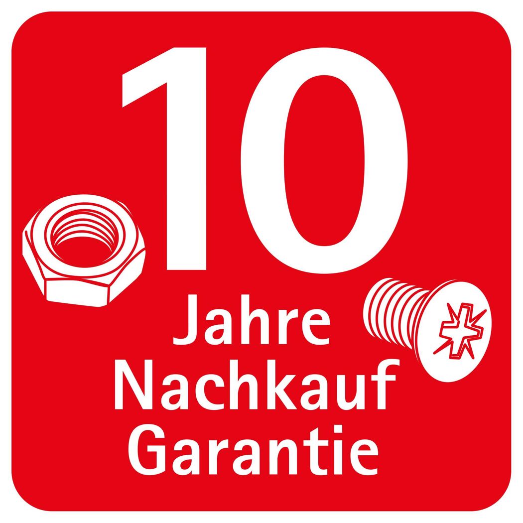 10 Jahre Nachkauf Garantie