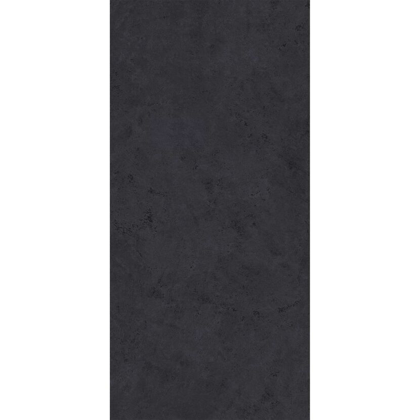 Anthrazitfarbene Duschrückwand aus Stein