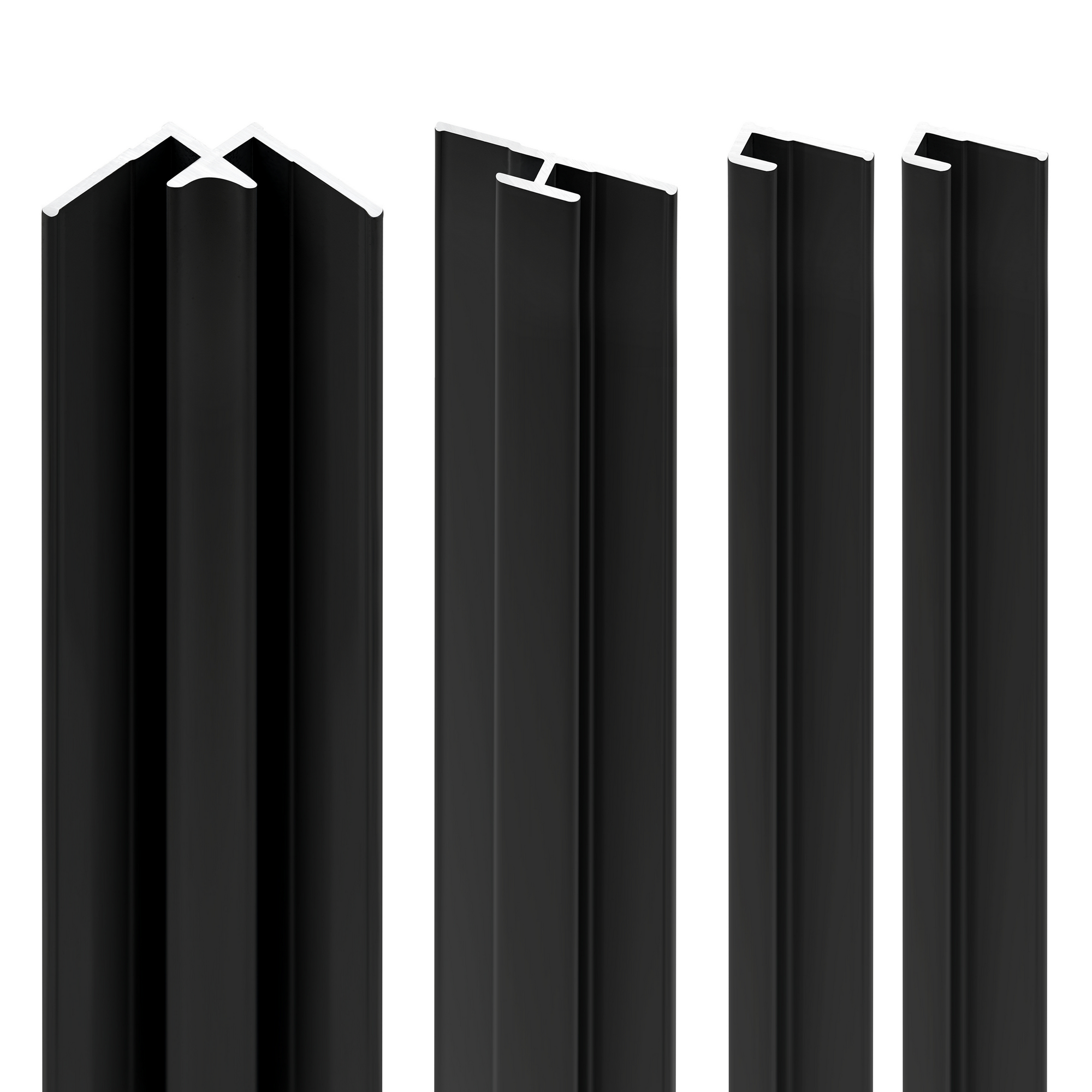 Schulte Profilset ‚DecoDesign‘ schwarz 210 cm Aluminium