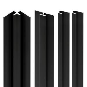 Profilset 'Decodesign' schwarz 255 cm