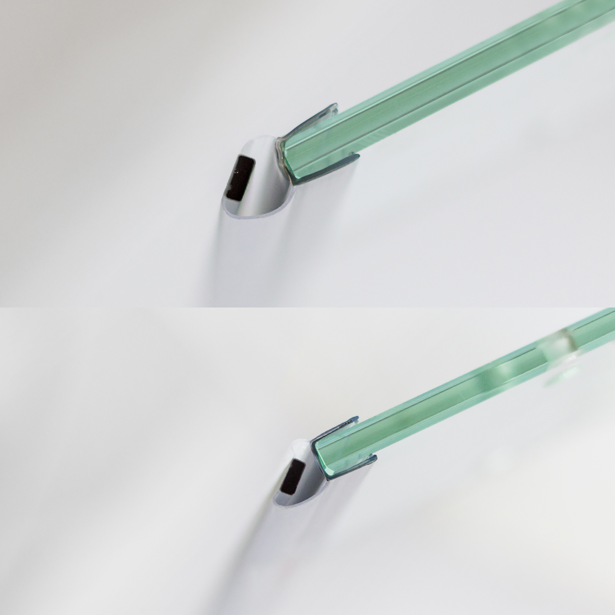 Magnetduschdichtungsset für Drehtüren und Seitenwände, gerade, senkrecht, 2010 mm + product picture