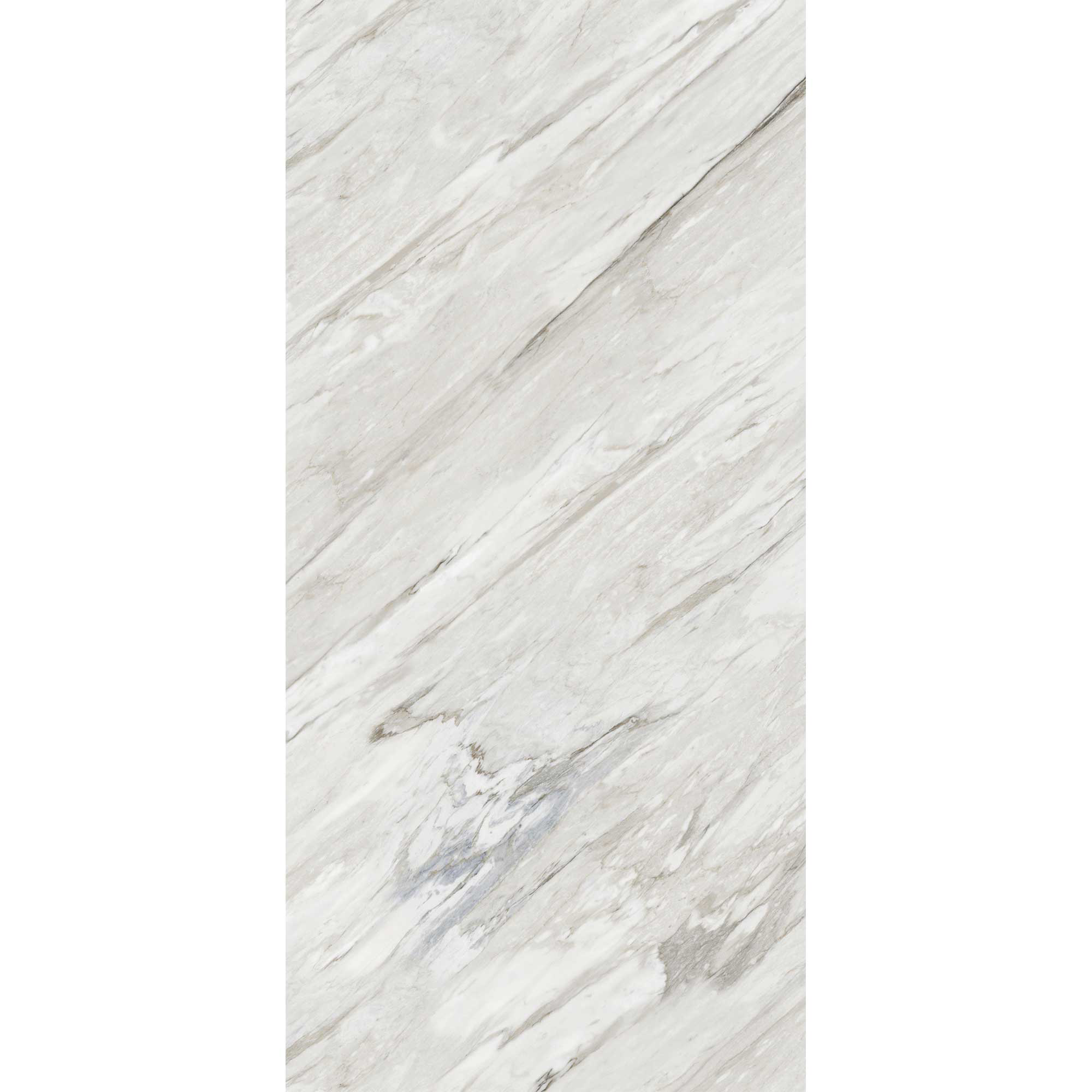 Duschrückwand hochglanz Marmoroptik weiß/grau 100 x 255 cm + product picture
