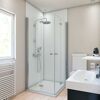 Duschkabine mit Regendusche in einem Badezimmer