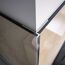 Eckprofil Silber matt an einer Wand