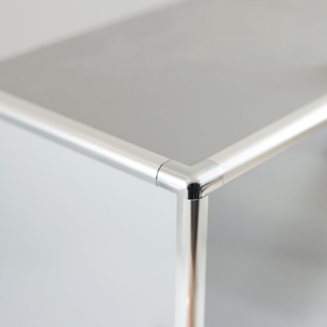 Alu Chrom Ecke 3-fach Stoß