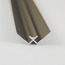 Verkleinertes Bild von Verbindungsprofil für Rückwandplatten, Ecke innen, mokka, 2100 mm