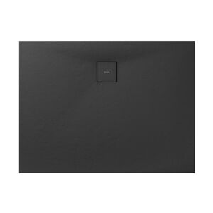 Duschwanne 'Modern Line Steinoptik' Mineralguss anthrazit 100 x 120 x 4 cm