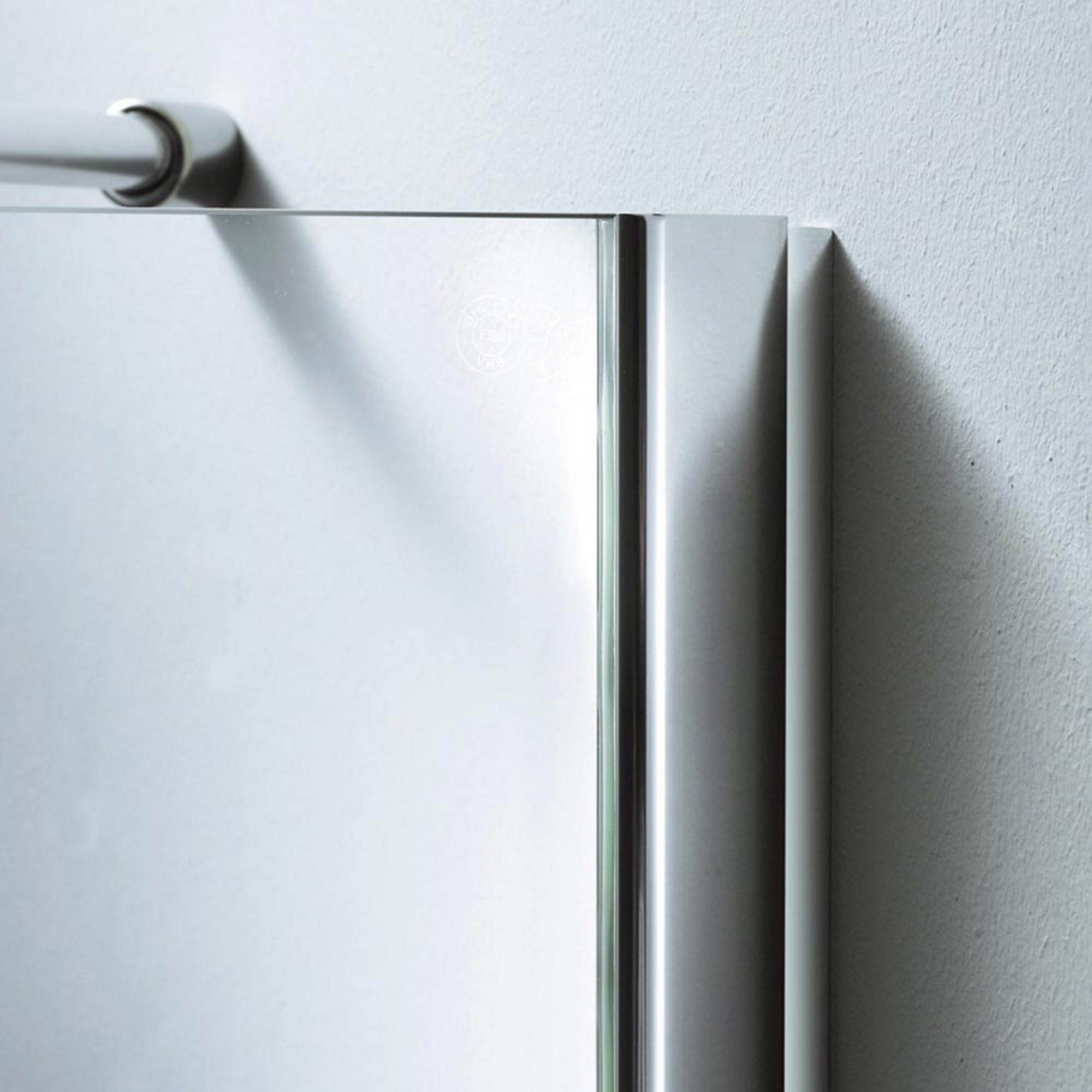 Drehtür 'Espira' für Nische rechts teilgerahmt Klarglas, verchromt 90 x 195 cm + product picture