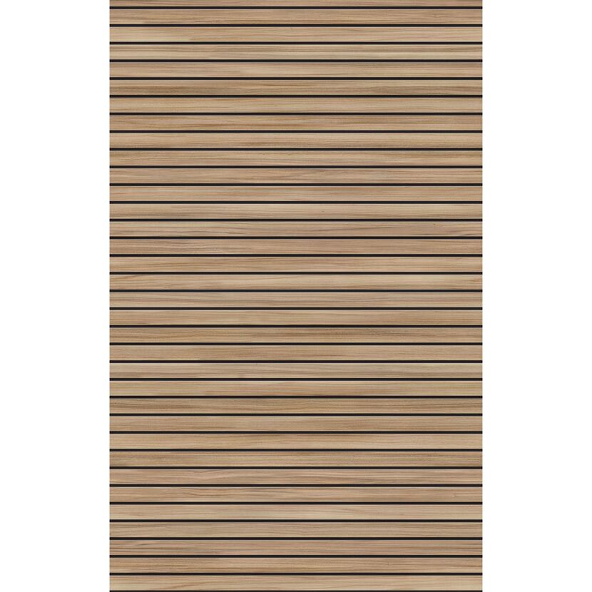 Duschrückwand 'Scandi' horizontal Holzoptik 150 x 255 cm