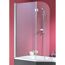 Badewanne mit zweiteiligem Duschaufsatz aus Glas