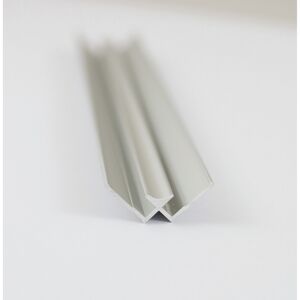 Eck-Verbindungsprofil für 'DecoDesign' Rückwand innen, alu-silber matt 2100 mm