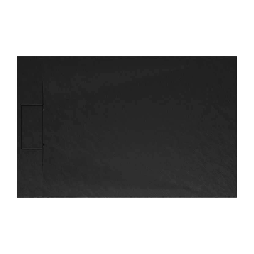Schwarze rechteckige Schieferplatte