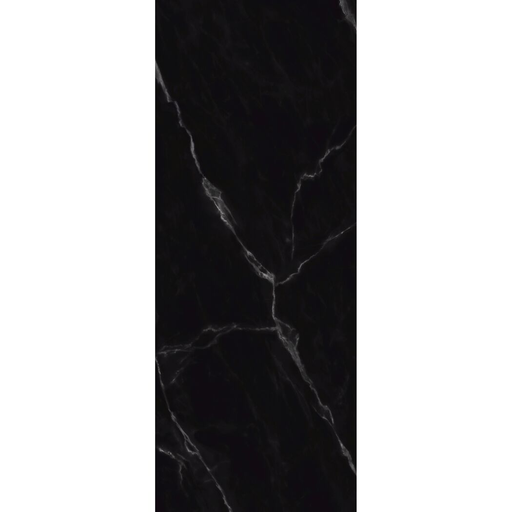 Duschrückwand 'DecoDesign' Softtouch Stein Marmor-Schwarz 100 x 255 cm