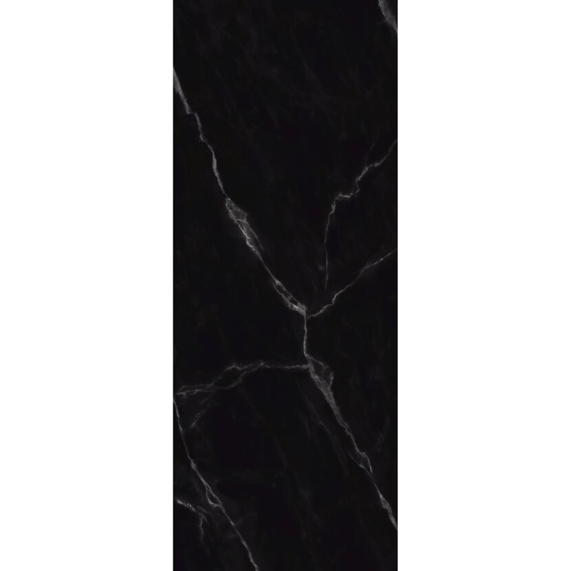 Schwarze Marmorplatte mit weißen Adern