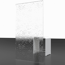 Verkleinertes Bild von Badewannenfaltwand 7-teilig 'Komfort' Kunstglas, Alu-Natur 159 x 140 cm