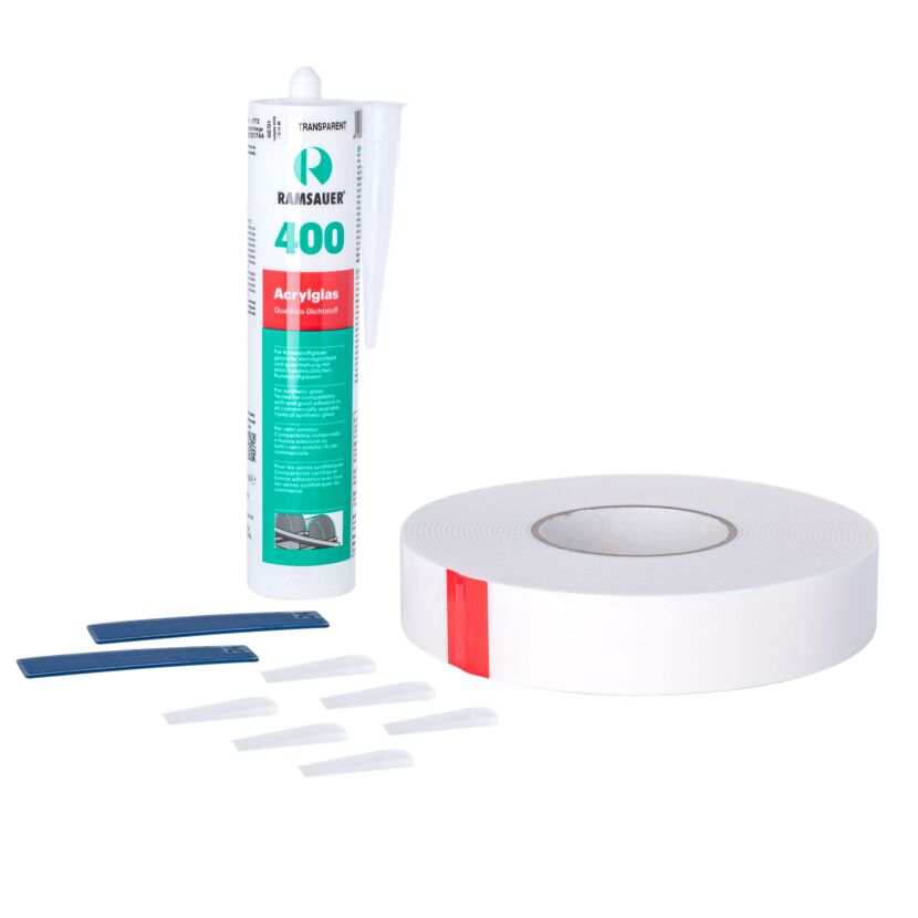 RAMSAUER Acrylglas Dichtstoff, Dichtband und Keile