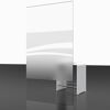 Duschkabine mit Trennwand aus Glas