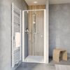 Moderne Duschkabine mit Regendusche und Handbrause