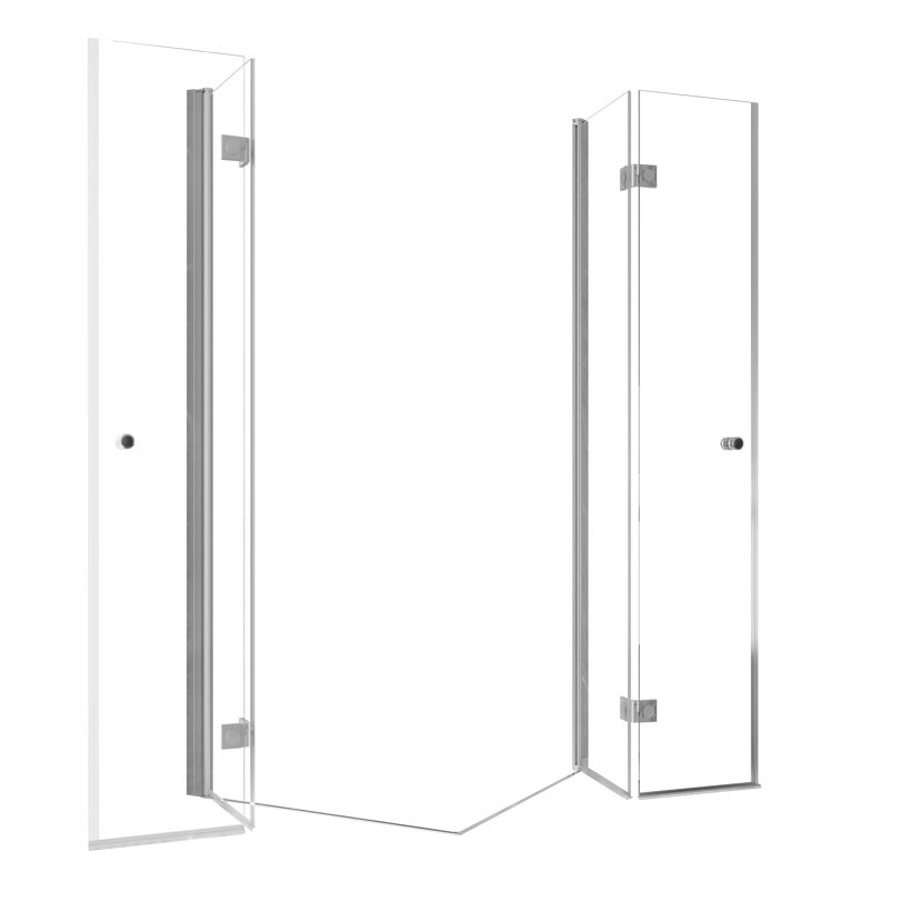 Duschabtrennung geöffnet