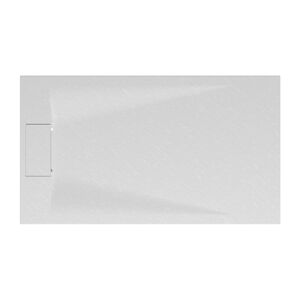 Duschwanne 'Lite Line' Steinoptik weiß 80 x 90 cm