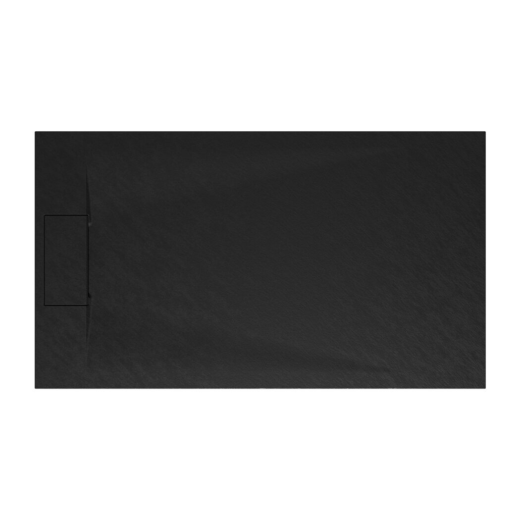 Schwarze Rechteckbadewanne