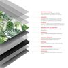 Duschrückwand 'DecoDesign' Hochglanz Foto Palmenblätter 100 x 255 cm