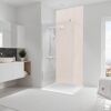 Duschrückwand 'DecoDesign' Dekor Putzoptik-Beige 100 x 255 cm