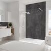 Duschrückwand 'DecoDesign' Dekor Stein Schiefer 150 x 255 cm