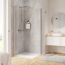 Duschkabine mit Regendusche und Duschablage
