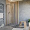 Duschkabine mit Regendusche und Handbrause