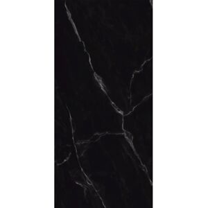 Rückwand 'Marmor Schwarz' seidenmatt 150 x 255 cm
