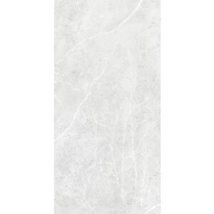 Rückwand 'Marmor Light-Grey' seidenmatt 100 x 210 cm