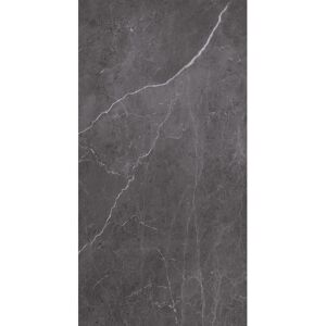 Rückwand 'Marmor Anthrazit-Weiß' seidenmatt 100 x 255 cm