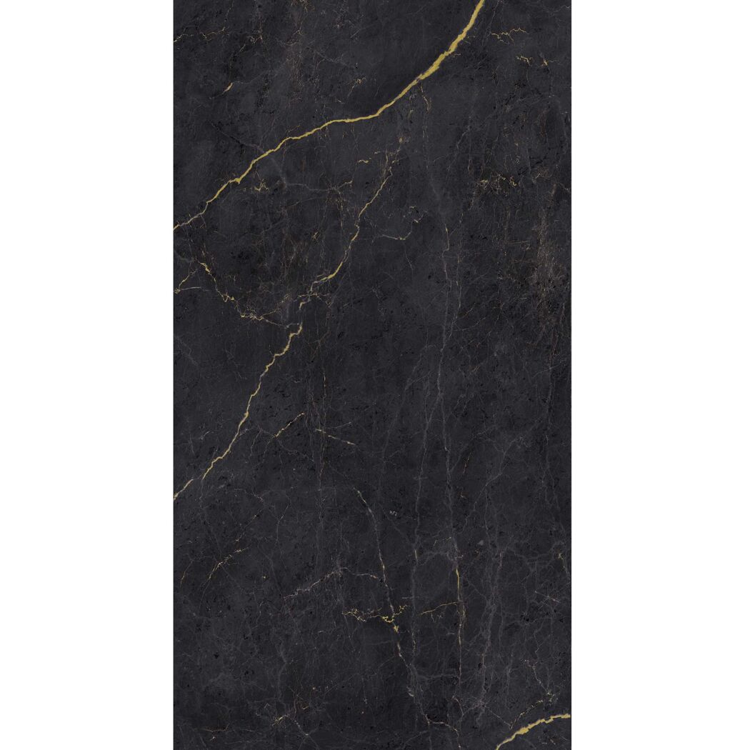 Schwarze Marmorplatte mit goldenen Adern