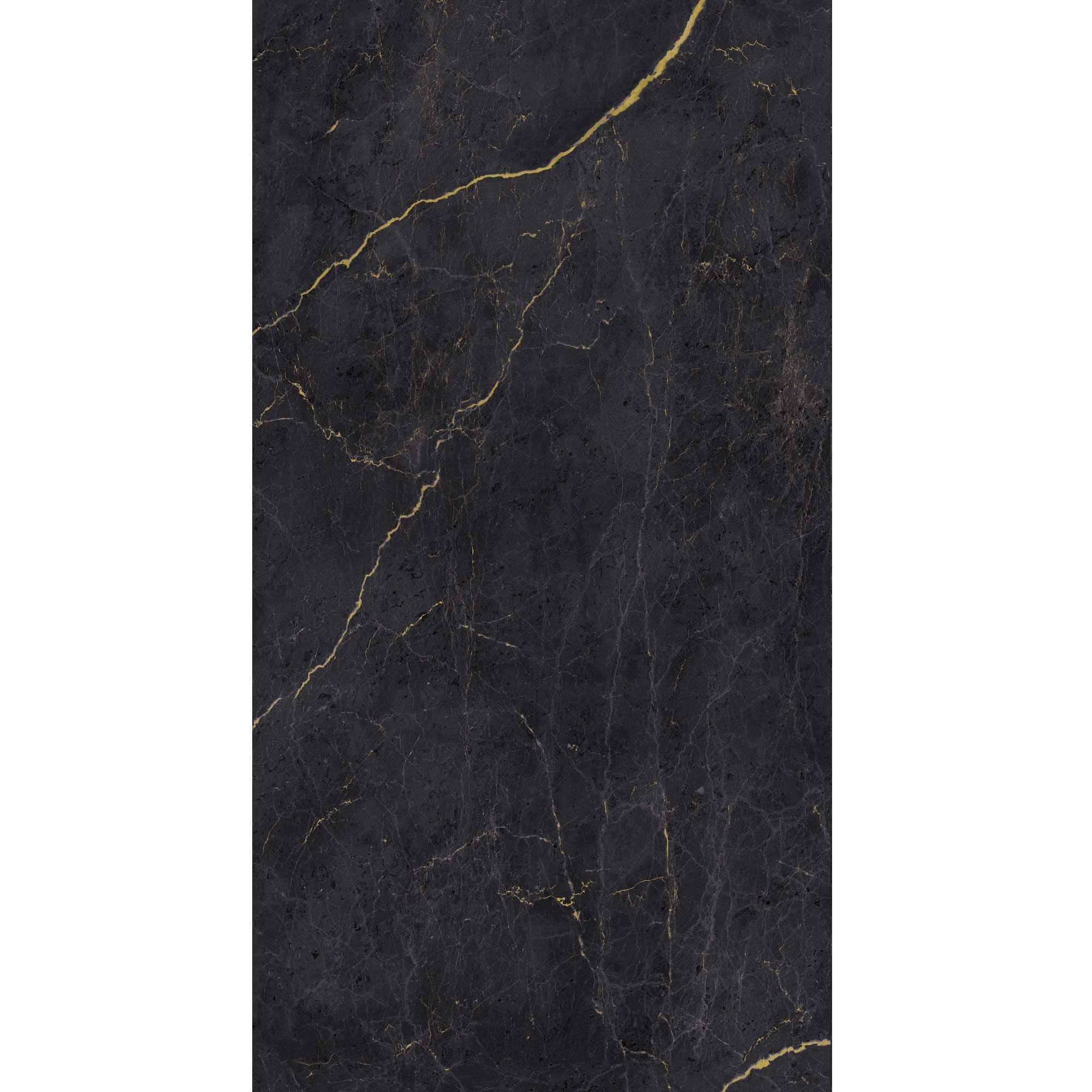 Schwarze Marmorplatte mit goldenen Adern