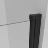 Schwarzes Duschkabinenprofil mit Glas