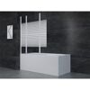 Badewanne mit Duschabtrennung White Stripes