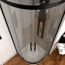 Glasdusche mit Regendusche