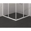 Eckdusche weiß 90 x 90 x 200 cm